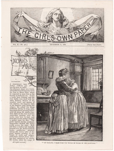 Original antique engraving from The Girl's Own Paper 1888-1890